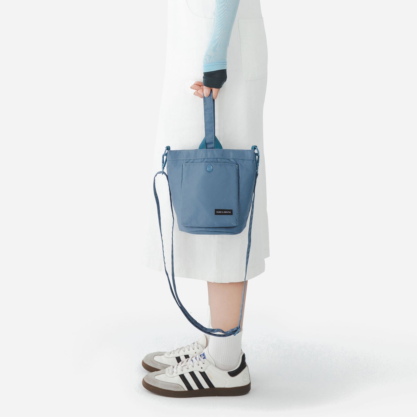 Dude & Bestie Age Bucket Bag (Steel Blue)