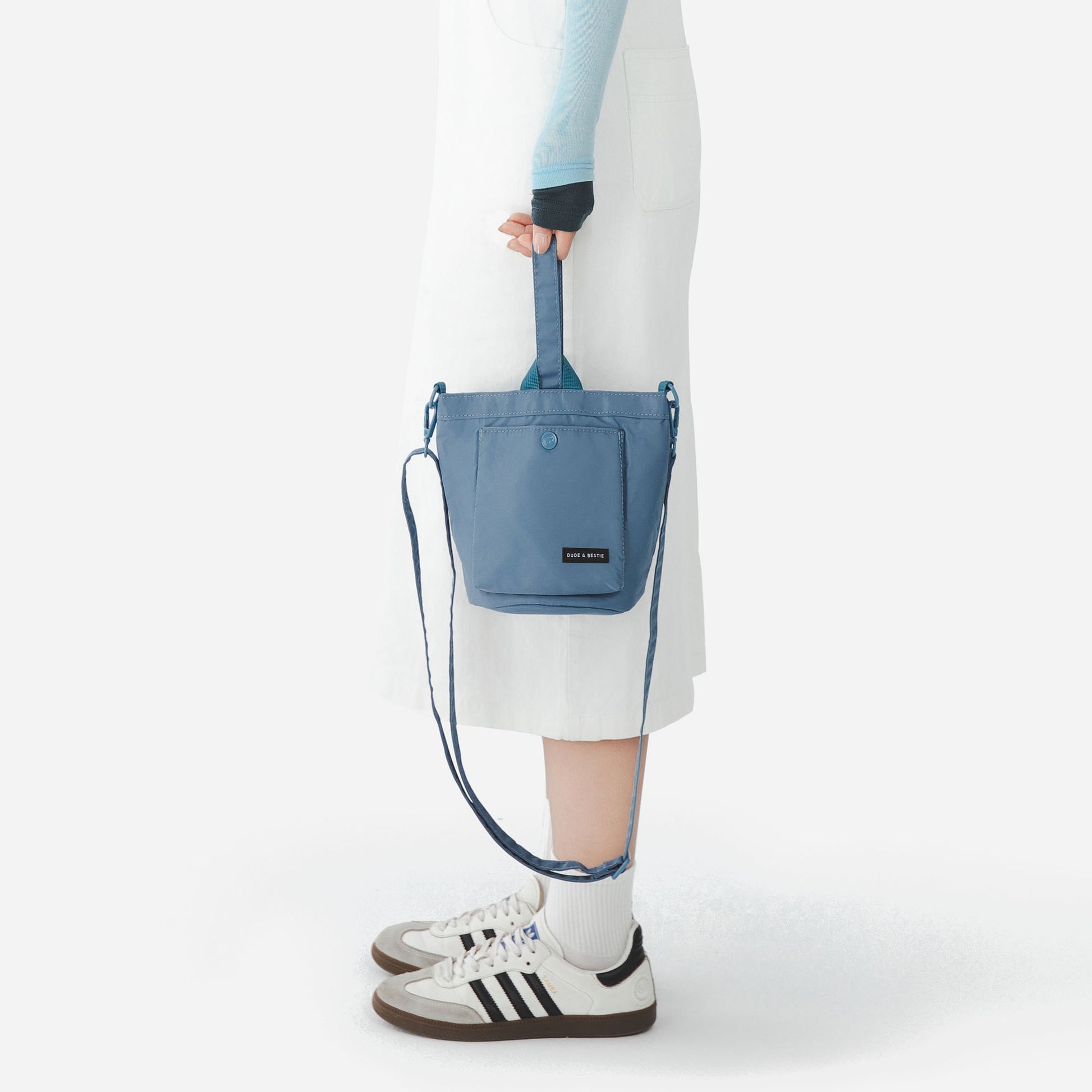 Dude & Bestie Age Bucket Bag (Steel Blue)