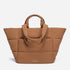 Puff Tote Bag Dude & Bestie (Mocha Brown)
