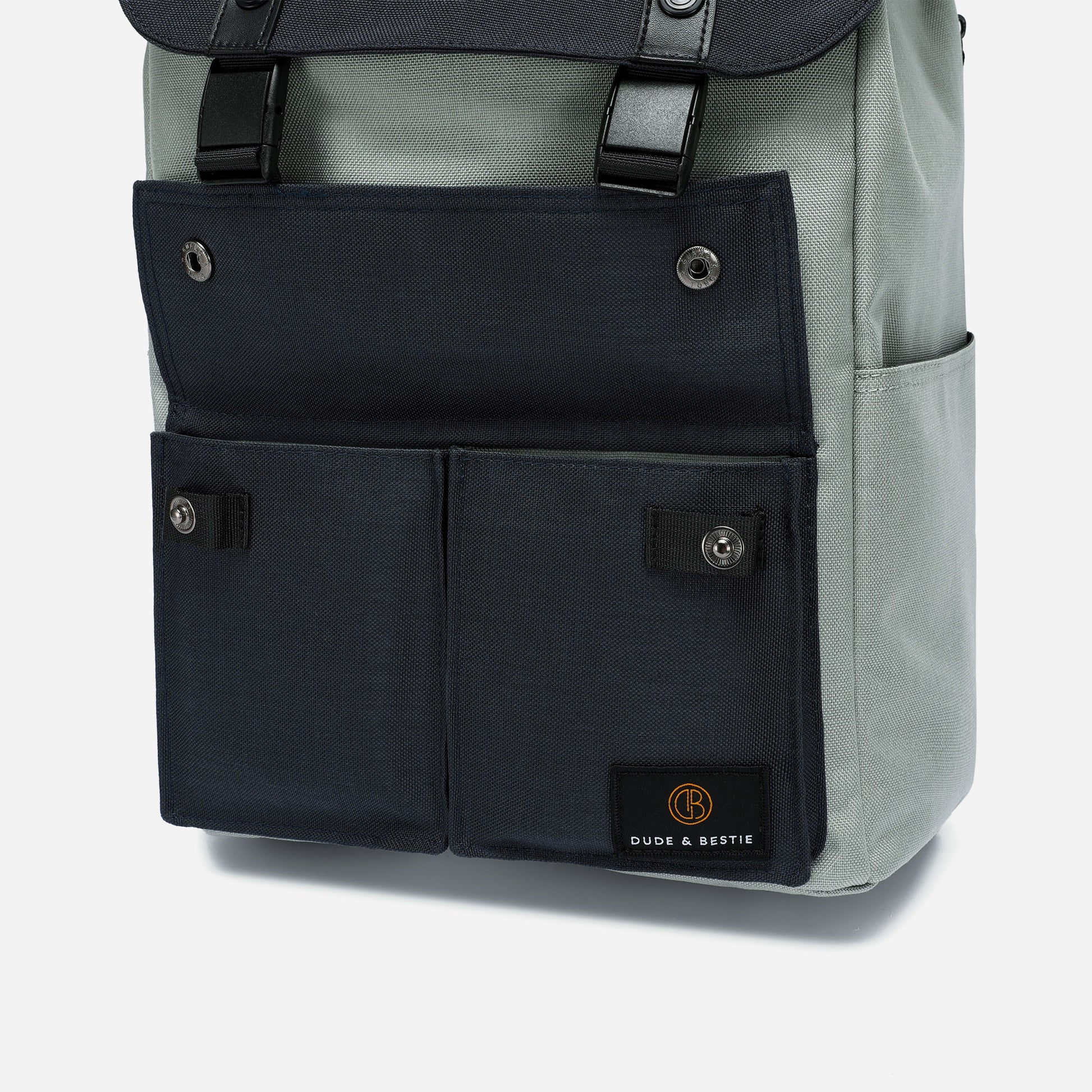 Dude & Bestie Little Predator Backpack - (Grey/Navy)