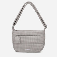 A light gray woven Corduroy Puff shoulder bag by Dude & Bestie Winter2026