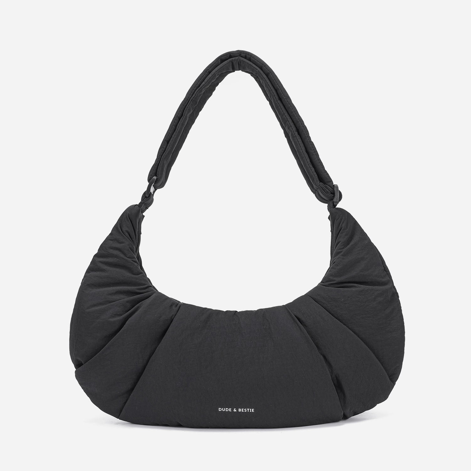Puff Croissant Bag (Black)
