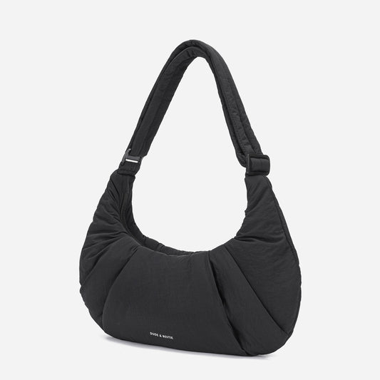 Puff Croissant Bag (Black)