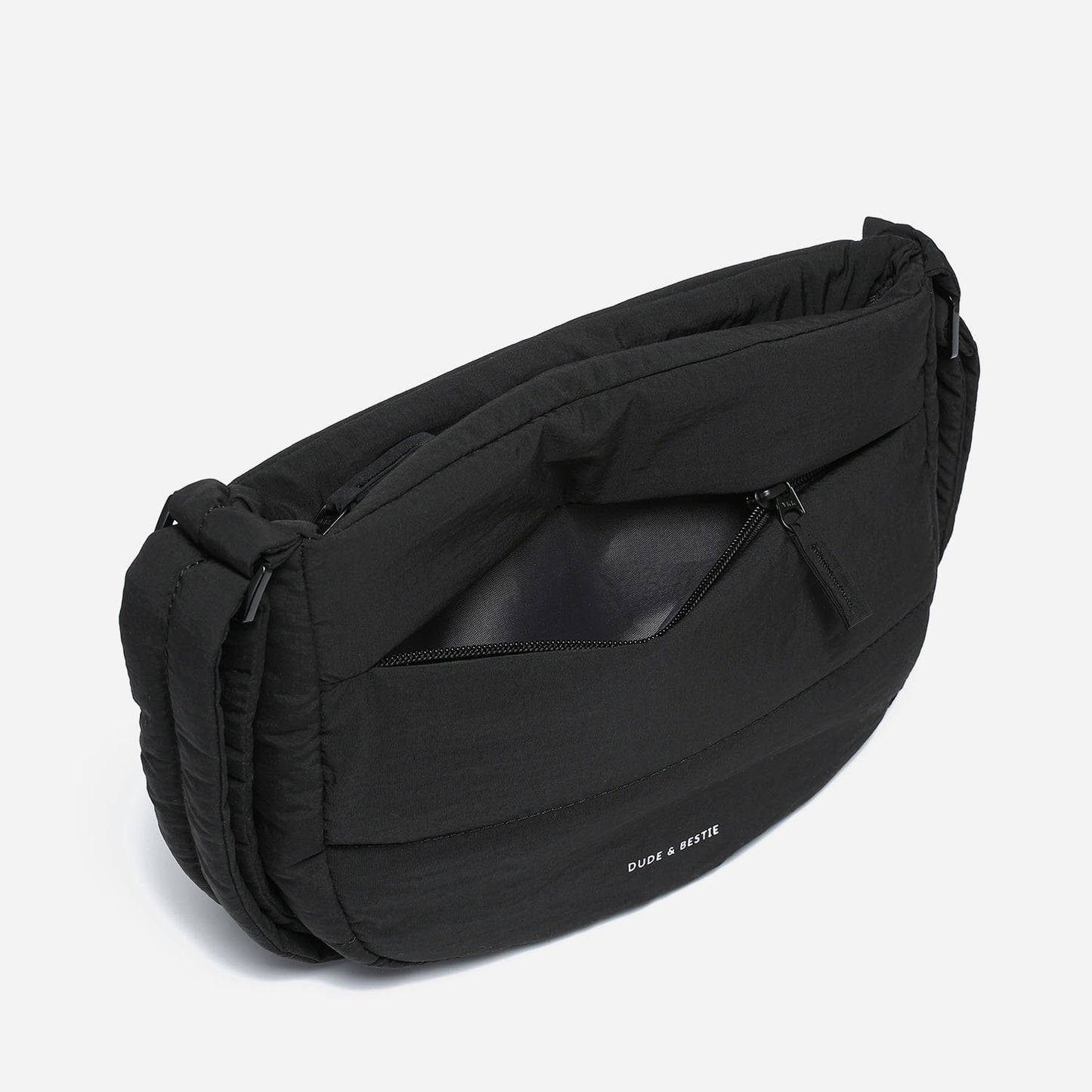 Dude & Bestie - Puff Crossbody Bag (Black)