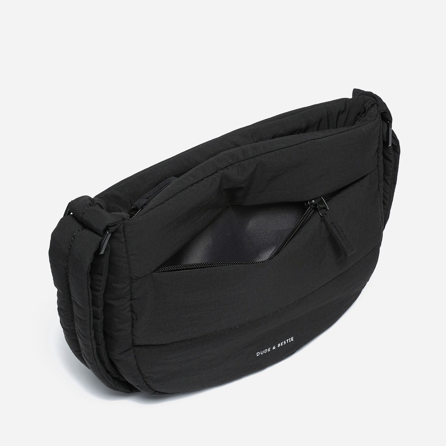 Dude & Bestie - Puff Crossbody Bag (Black)