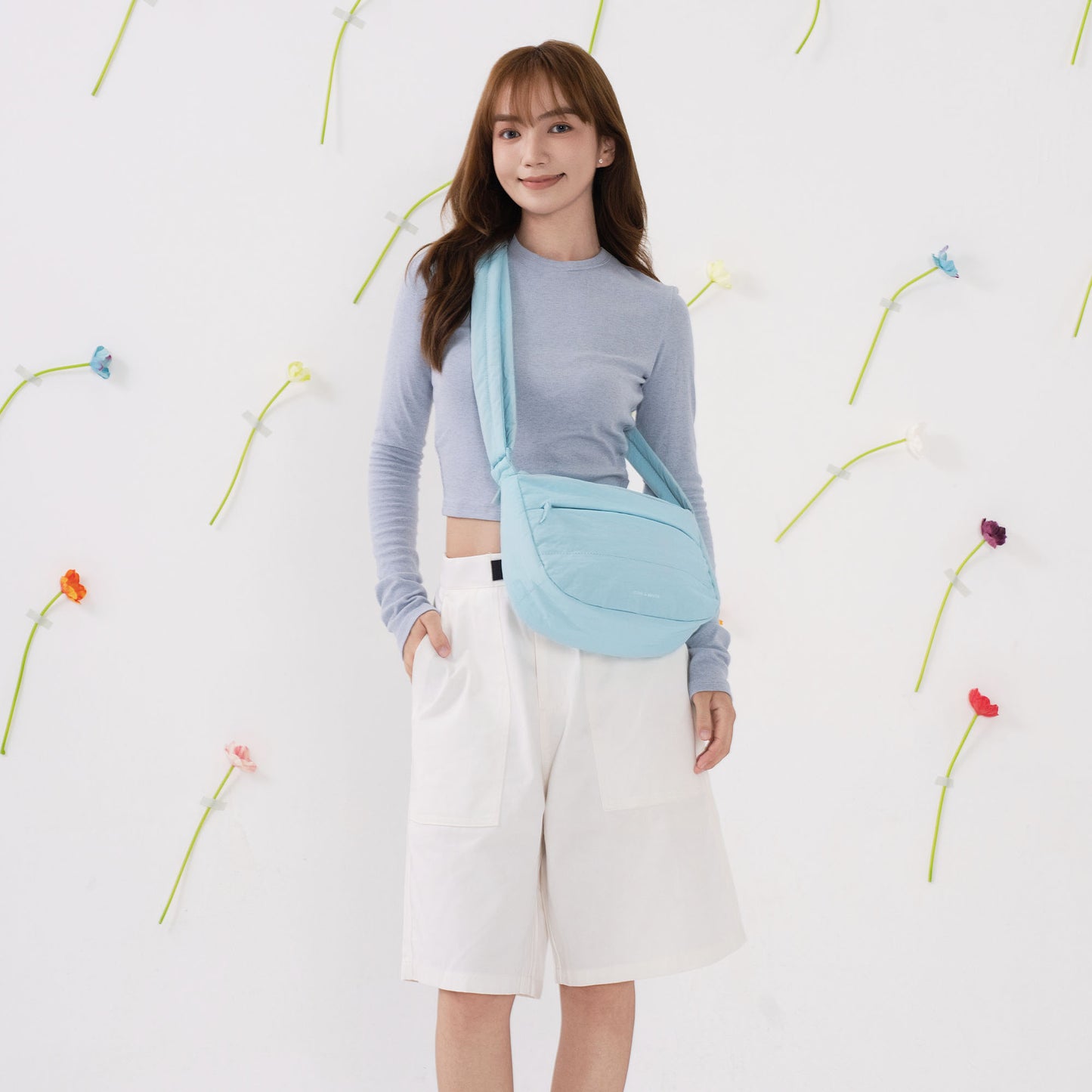 Dude & Bestie - Puff Crossbody Bag (Sky Blue)