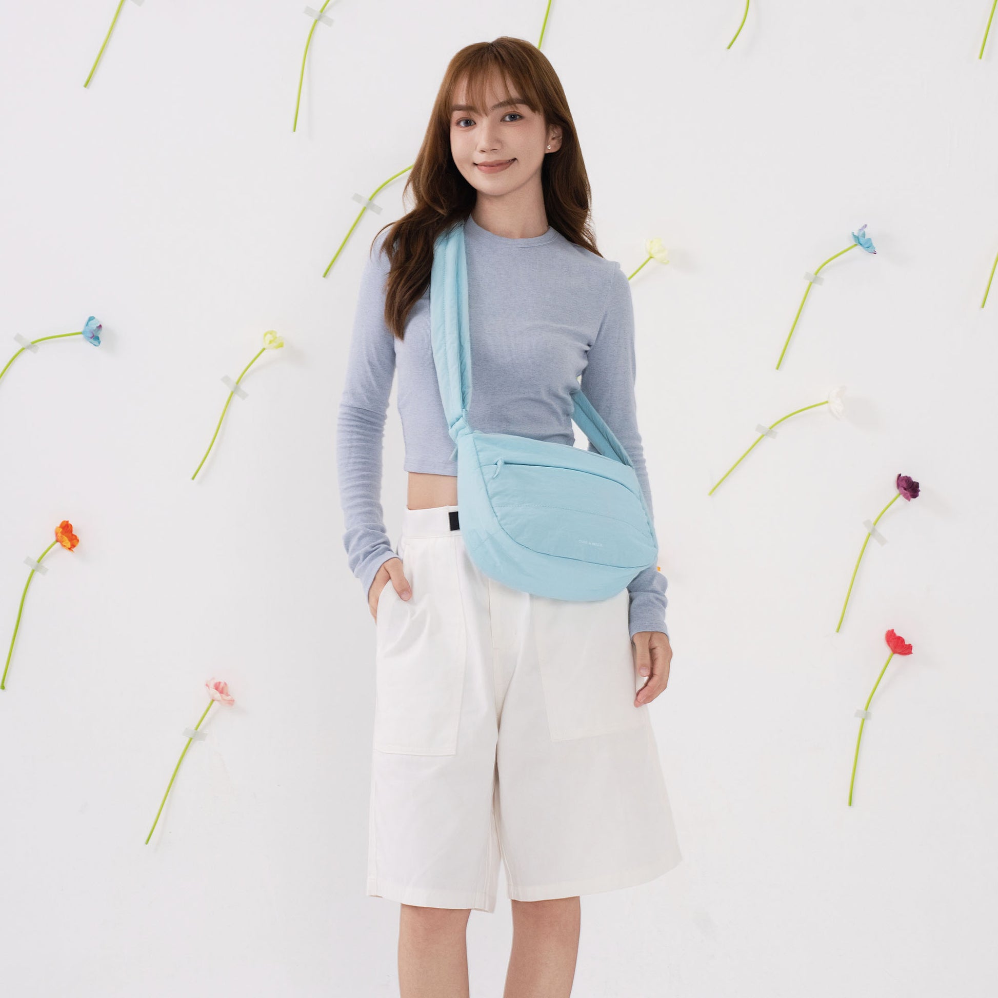 Dude & Bestie - Puff Crossbody Bag (Sky Blue)