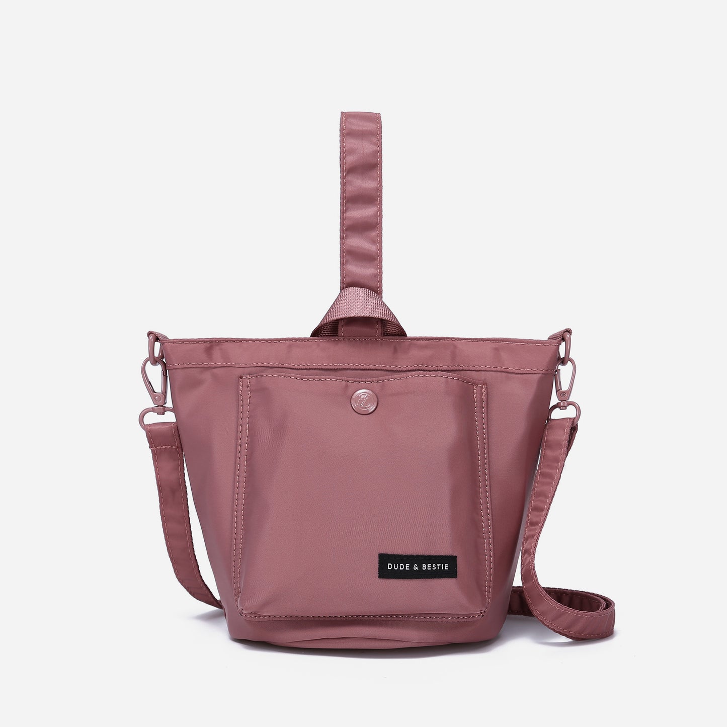 Dude & Bestie Age Bucket Bag - Dusty Pink