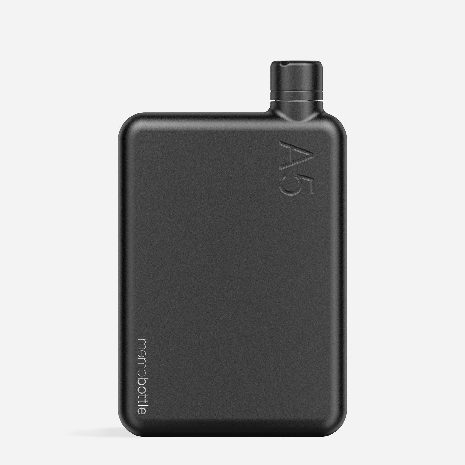 Dude & Bestie 客製化 A5 Memobottle 不鏽鋼水樽 Midnight Black 消光黑質感