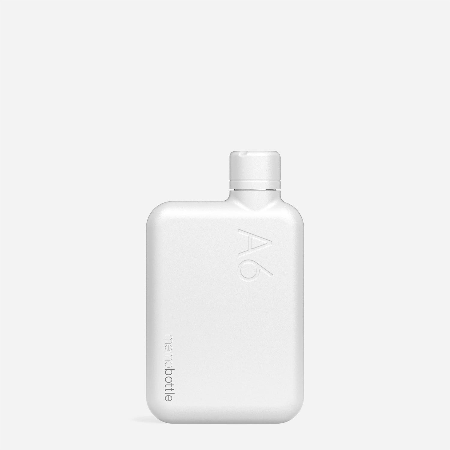 Dude & Bestie 客製化 Memobottle A6 不鏽鋼水樽 Snow White 雪地白極簡設計