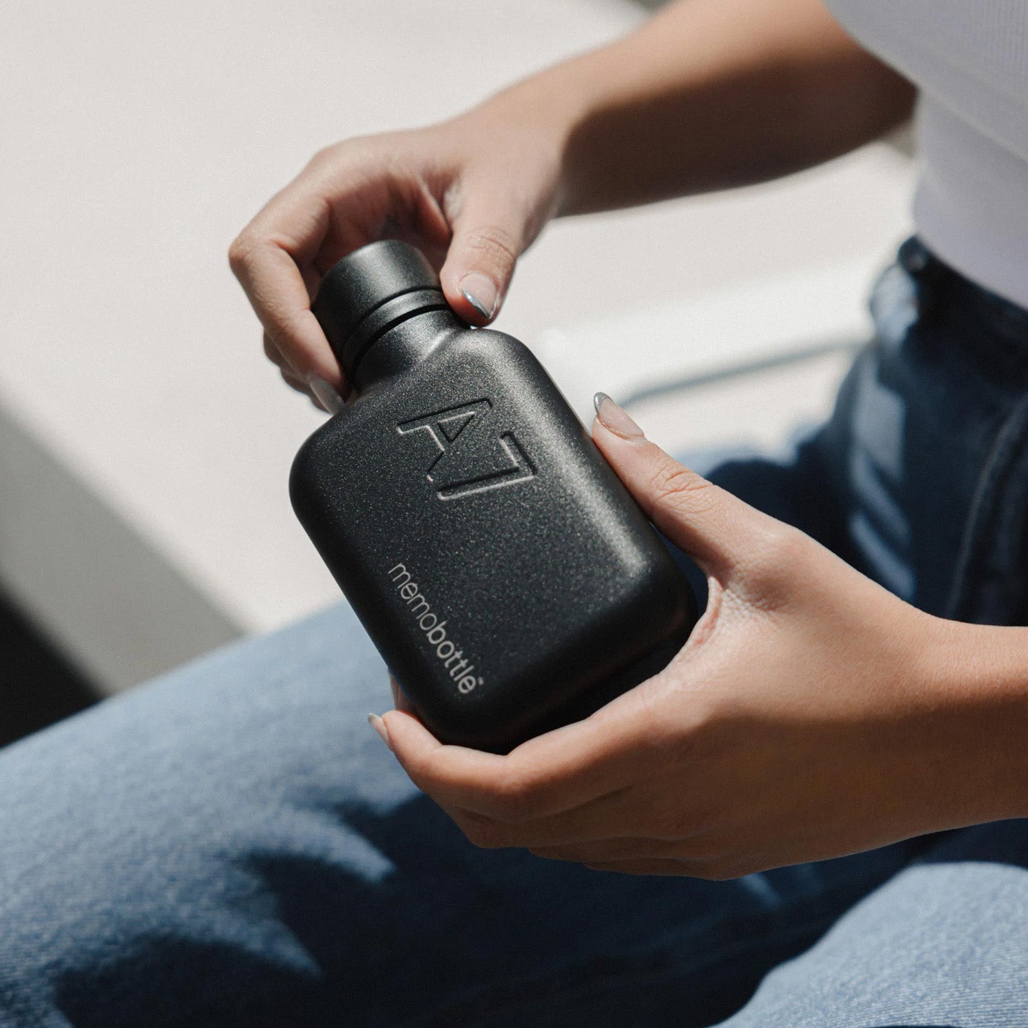 Dude & Bestie 迷你不鏽鋼消光黑Memobottle A7 客製化圖案水樽，極致輕便口袋收納