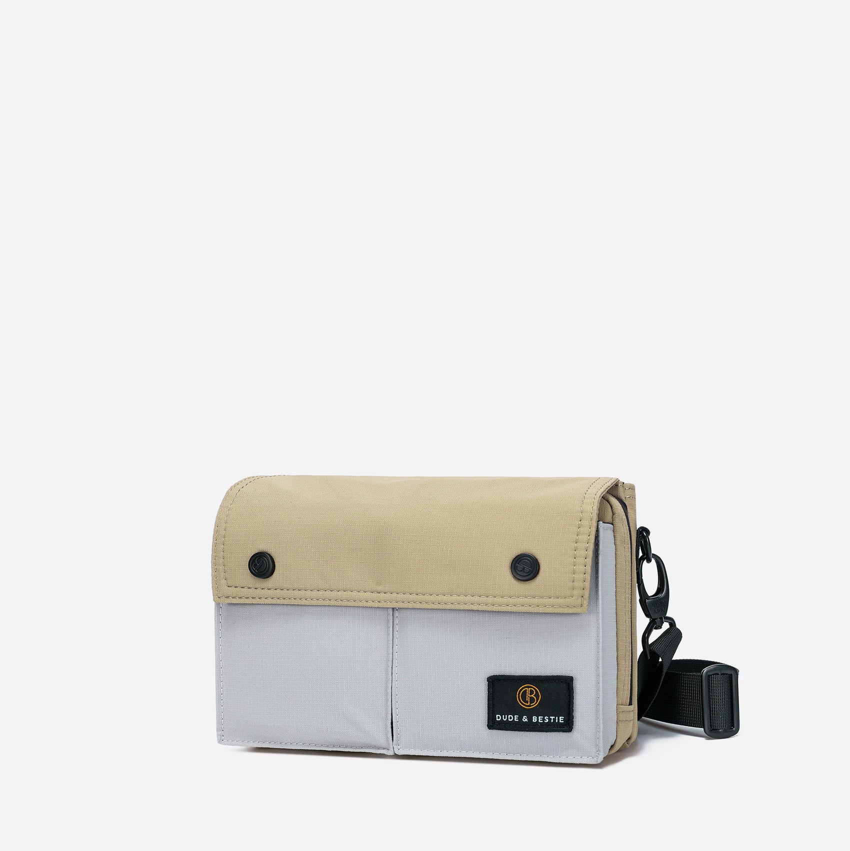 Wander Crossbody Bag (Khaki/Light Gray)