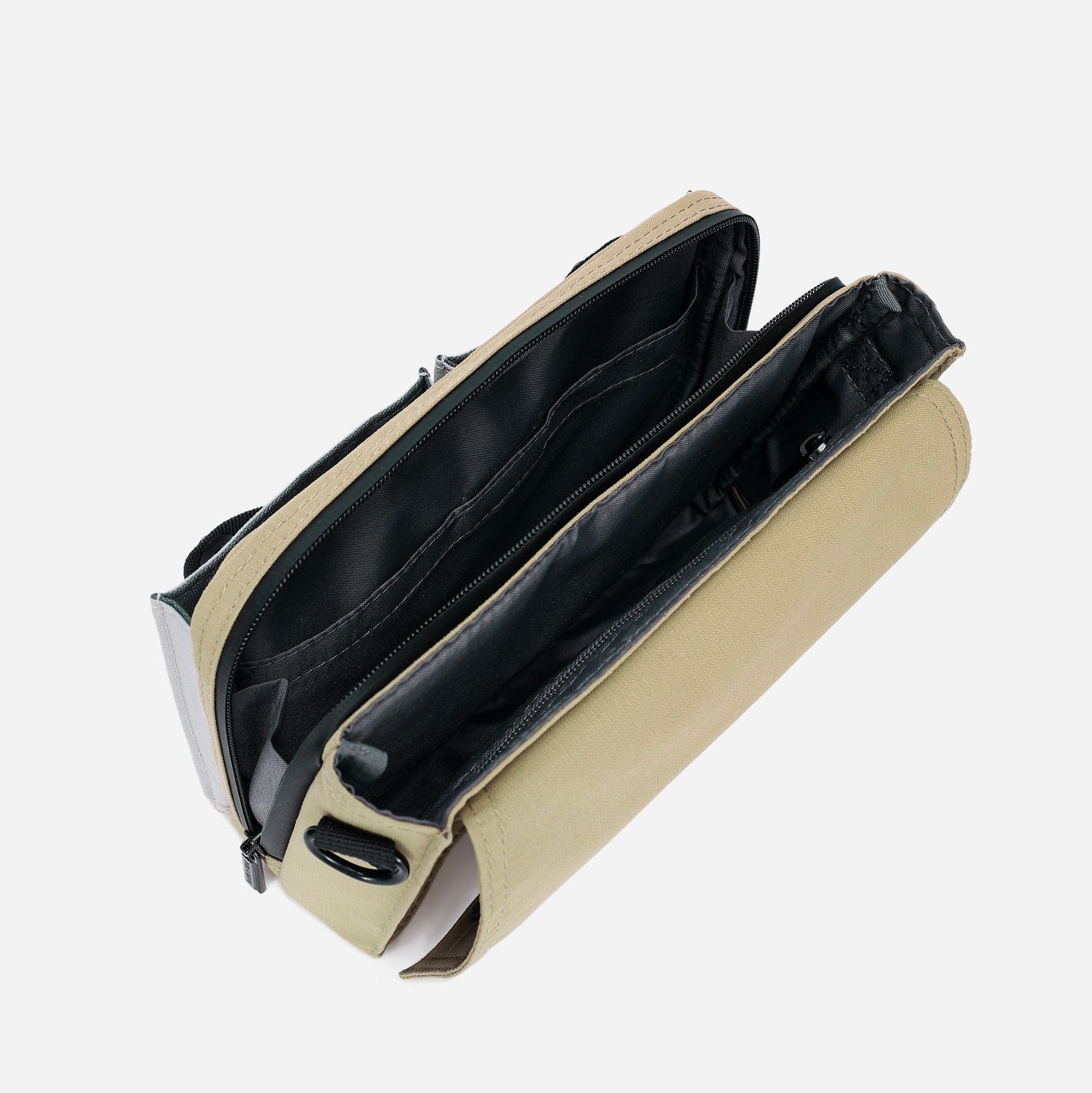 Wander Crossbody Bag (Khaki/Light Gray)