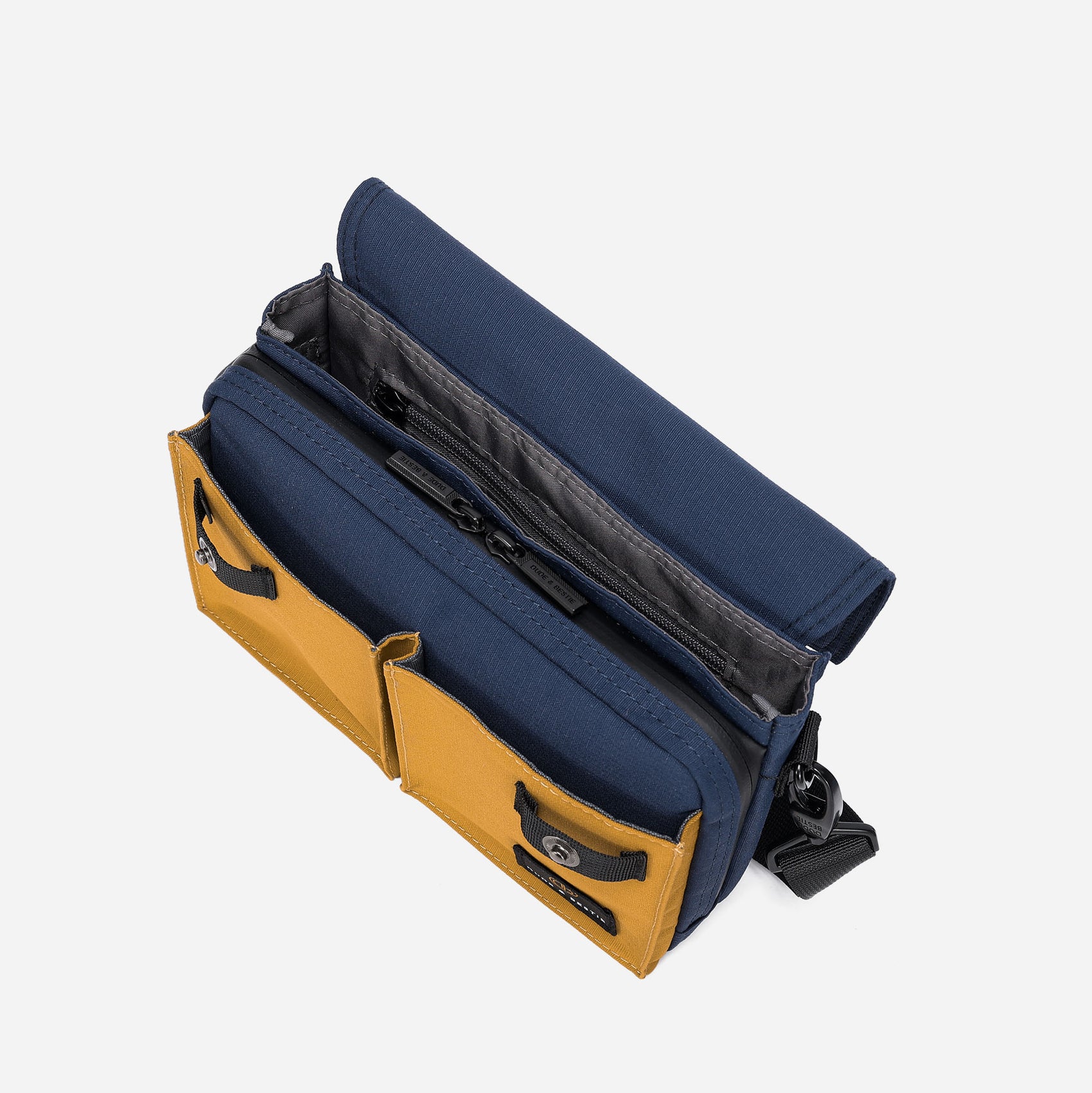 Wander Crossbody Bag (Navy/Orange)