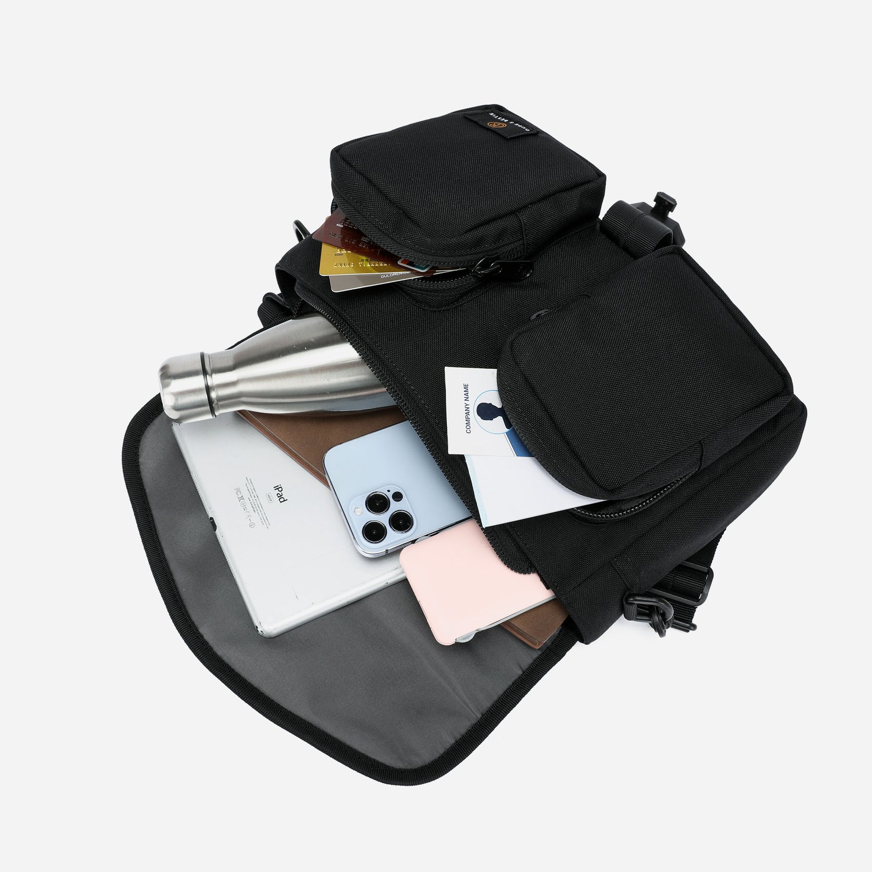 Tank Crossbody Bag (Black)