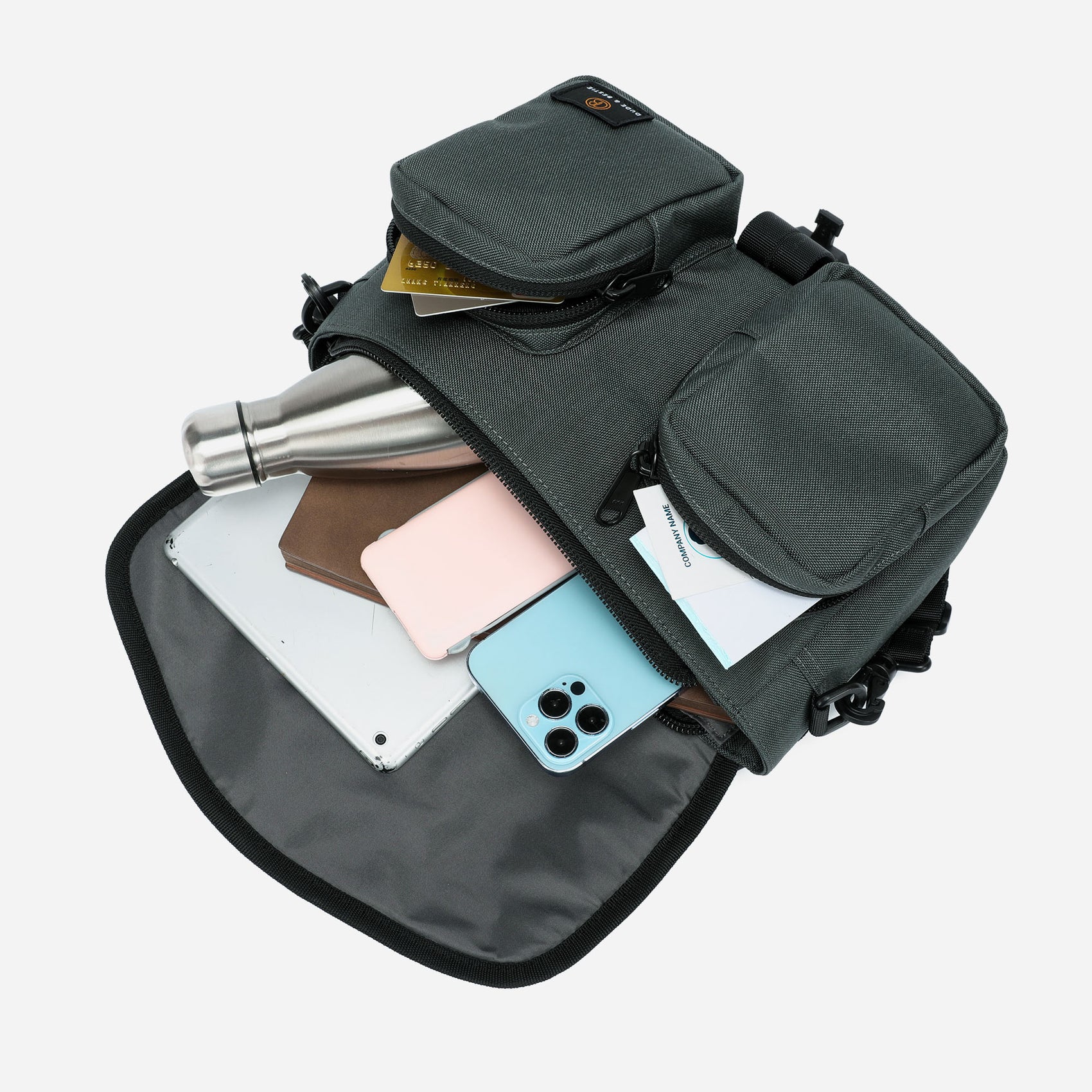 Tank Crossbody Bag (Gray)