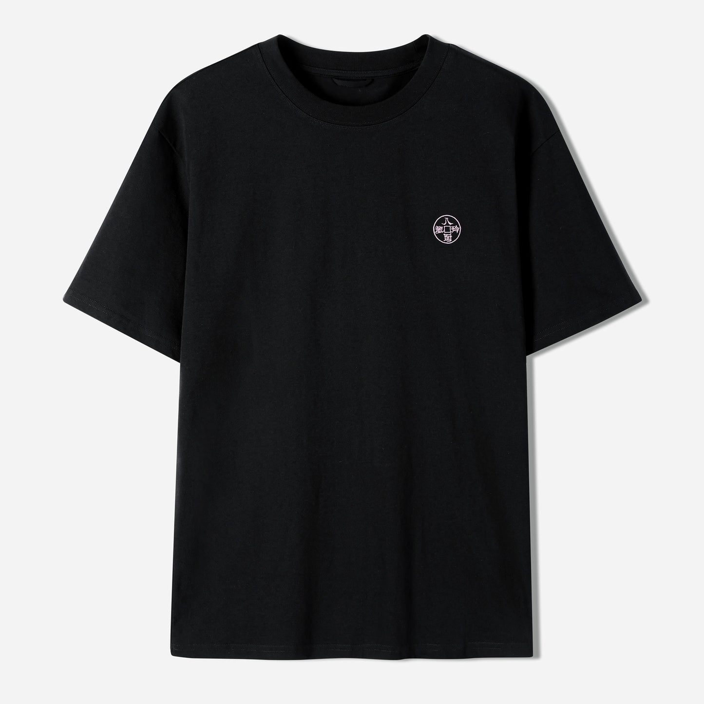 The Eight Strengths of Ganryu Dragon Embroidery T-Shirt - Black Color