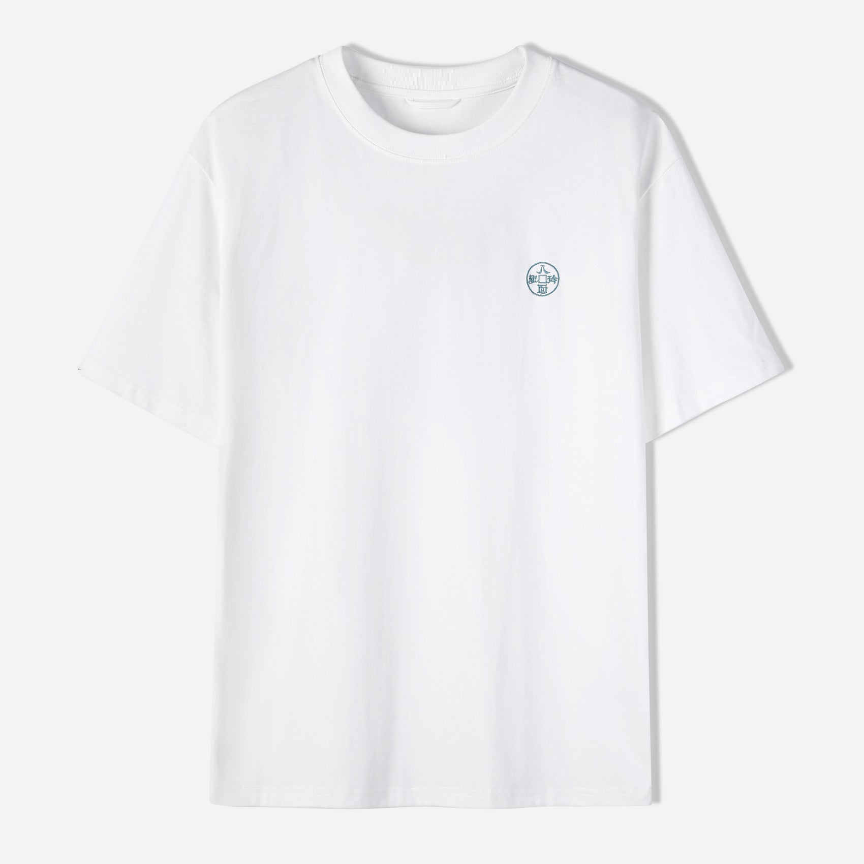 The Eight Strengths of Ganryu Dragon Embroidery T-Shirt - White Color