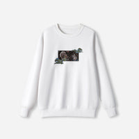 Fujin and Raijin Nishijin-ori Swetshirt (White)