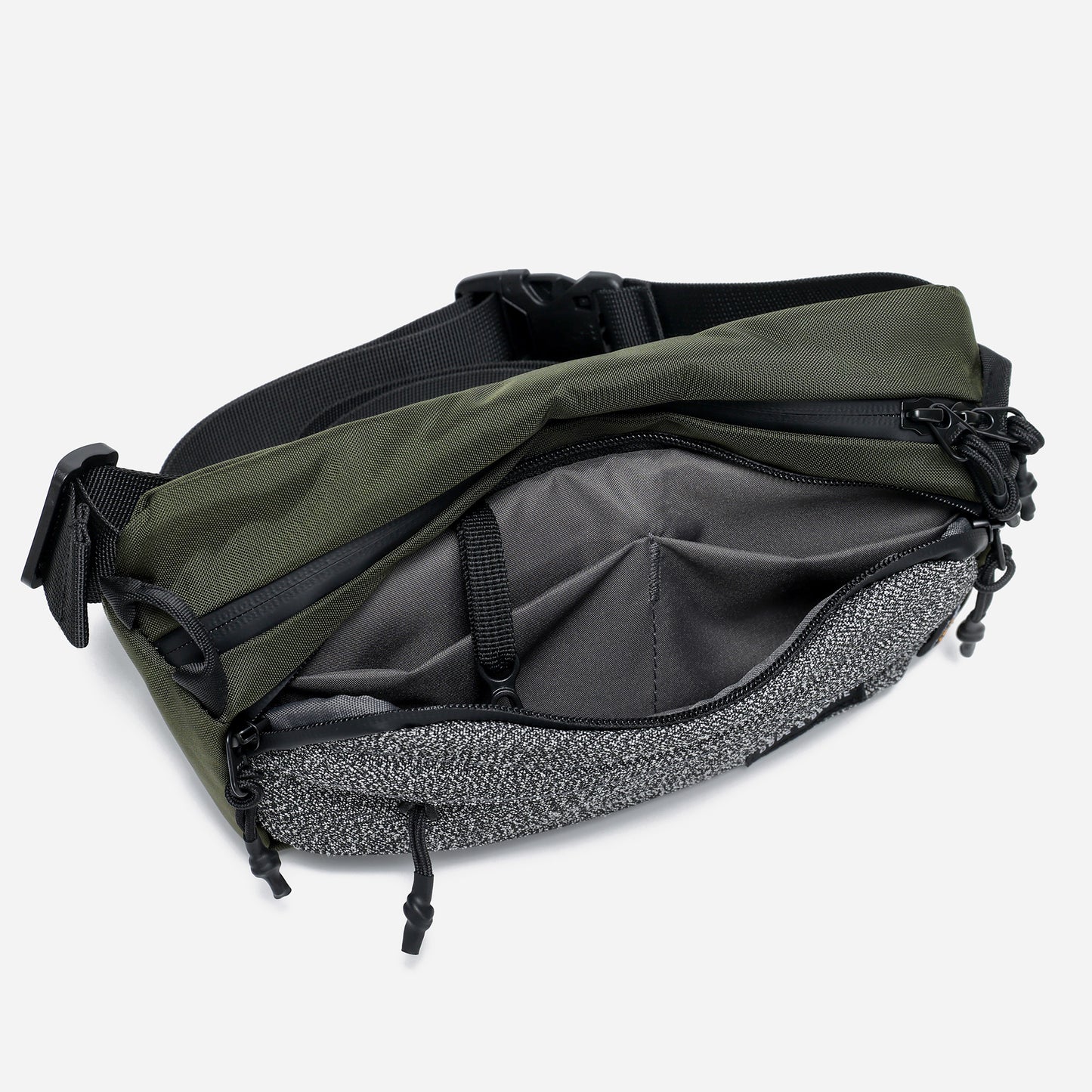 Anti-Theft Slash-Proof RFID Guard Sling Bag - Green Color