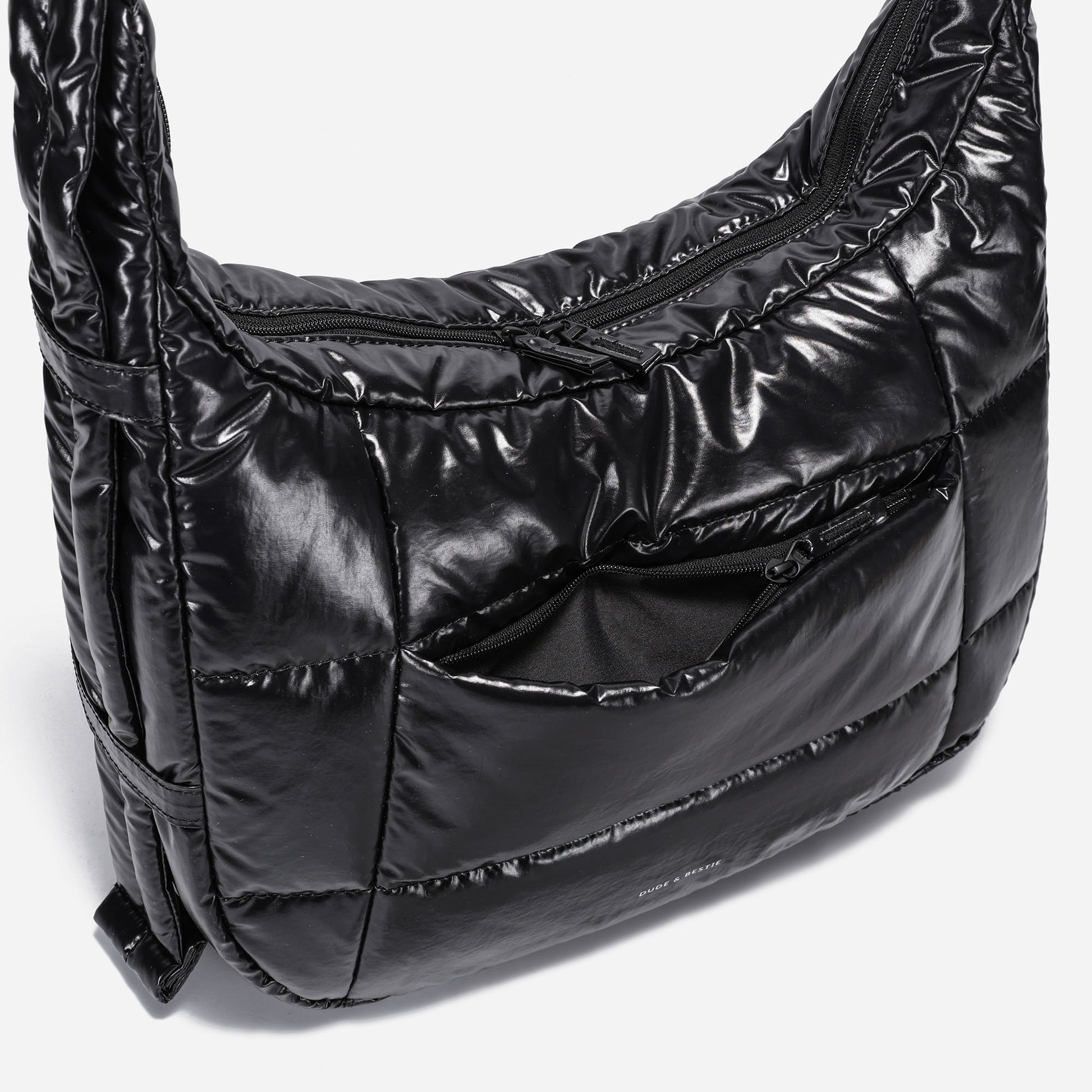 Hobo Puff Bag Polish (Black)