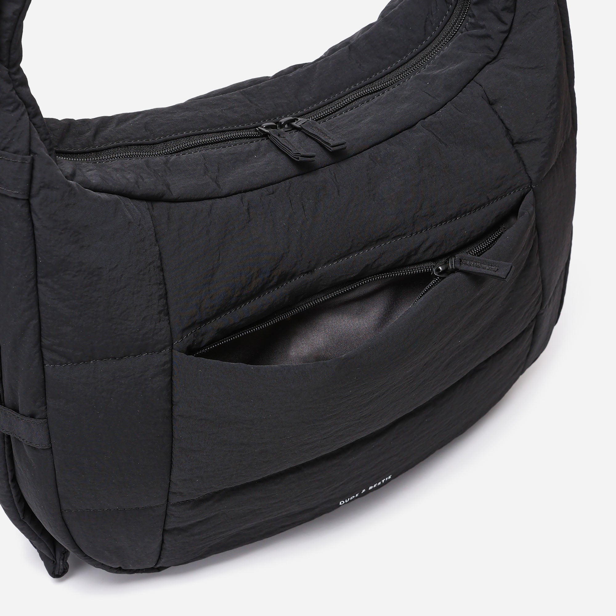 Puff Hobo Bag Crossbody Bags Dude & Bestie (Black)