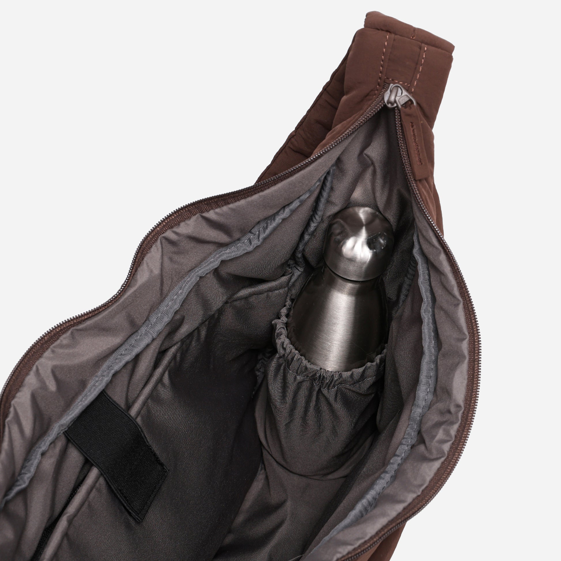 Puff Hobo Bag Crossbody Bags Dude & Bestie (Choco Brown)