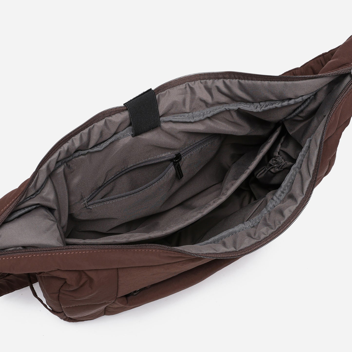 Puff Hobo Bag Crossbody Bags Dude & Bestie (Choco Brown)