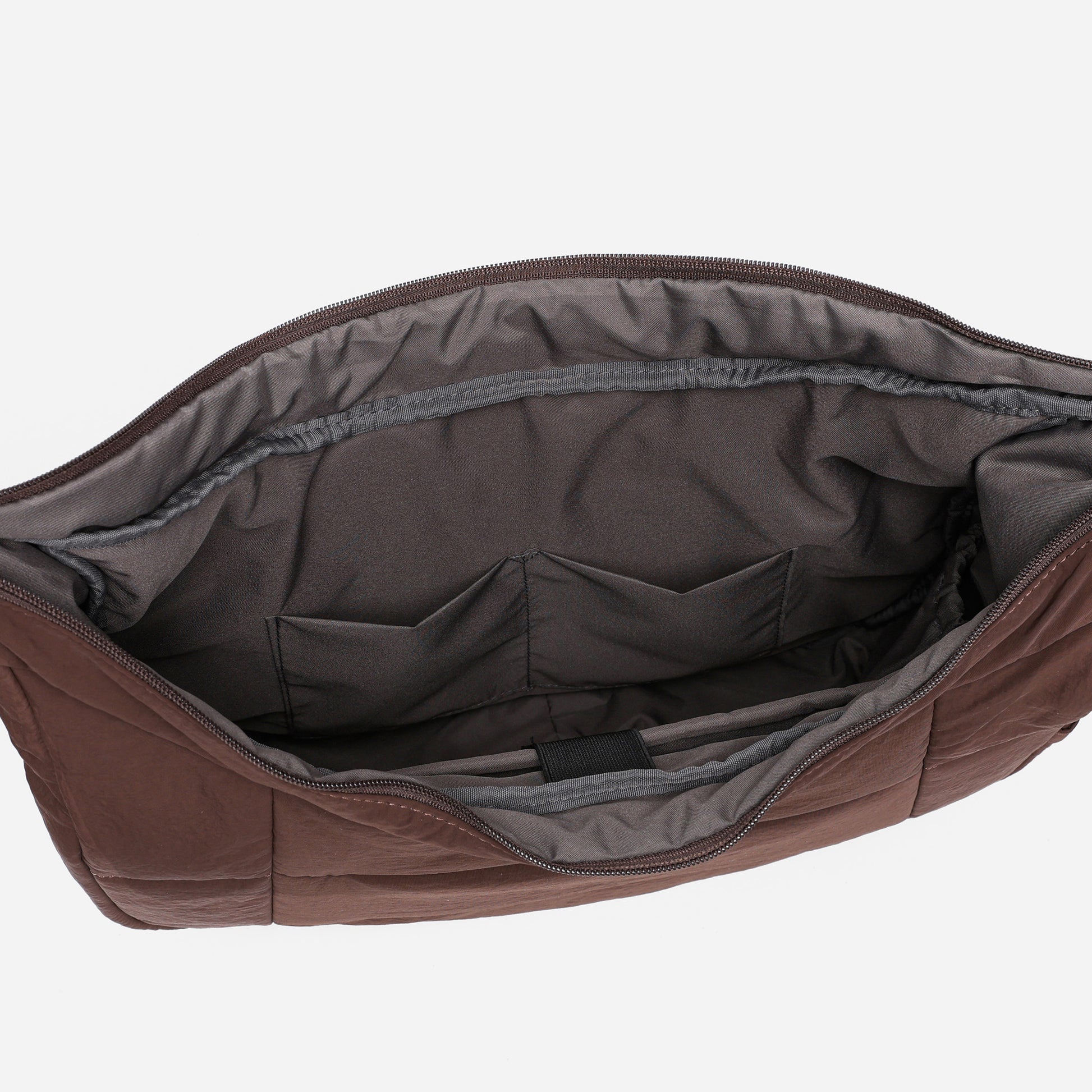 Puff Hobo Bag Crossbody Bags Dude & Bestie (Choco Brown)