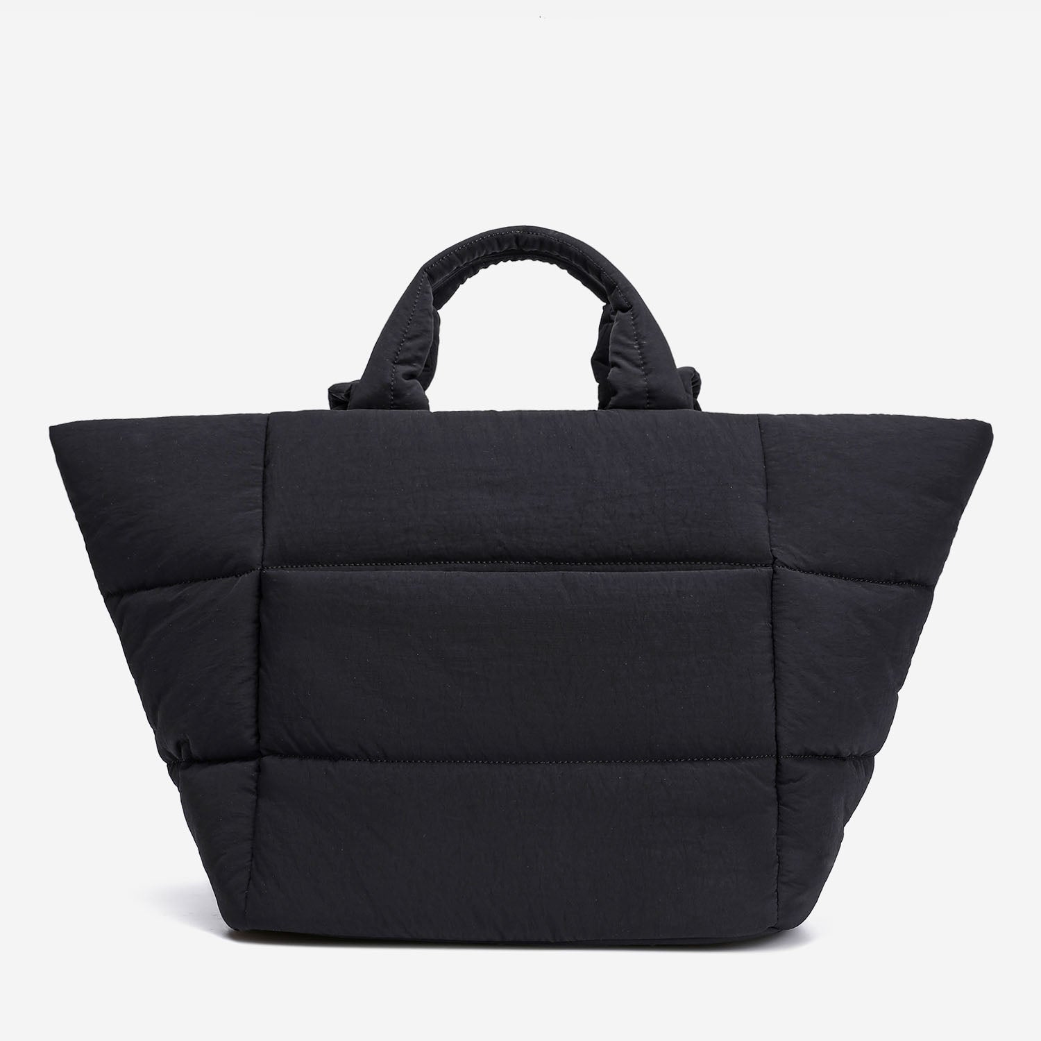 Puff Tote Bag Dude & Bestie (Black)