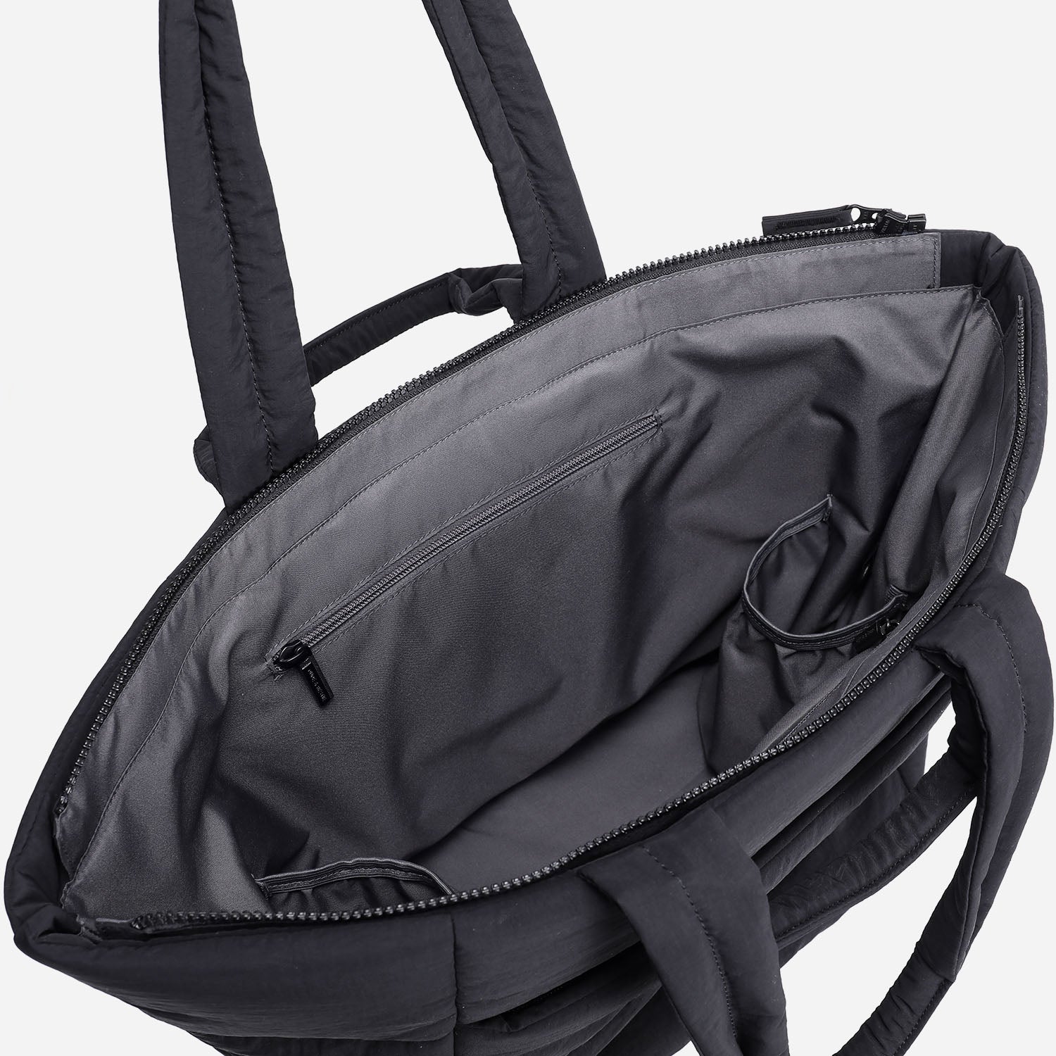 Puff Tote Bag Dude & Bestie (Black)