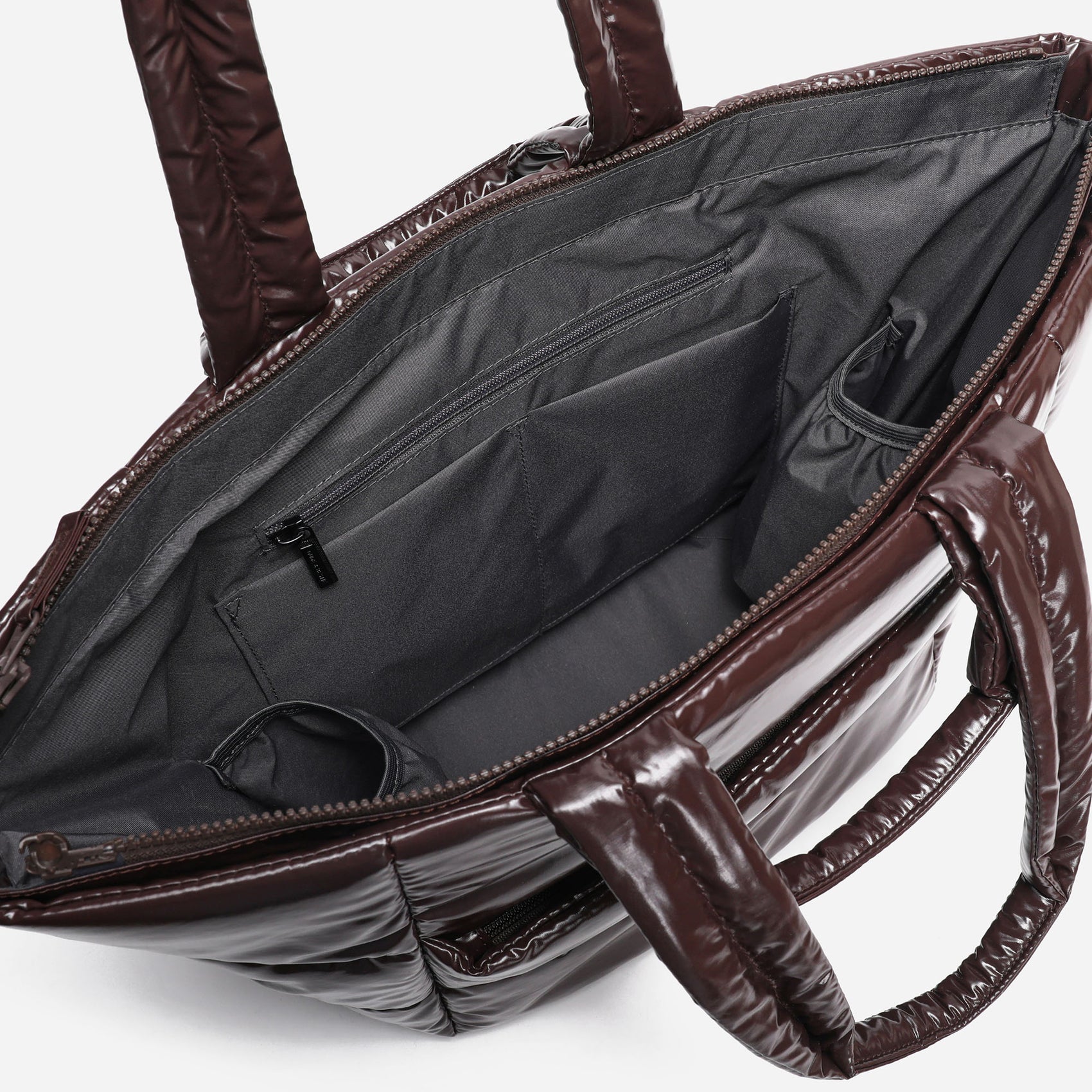 Puff Tote Polish (Brown)