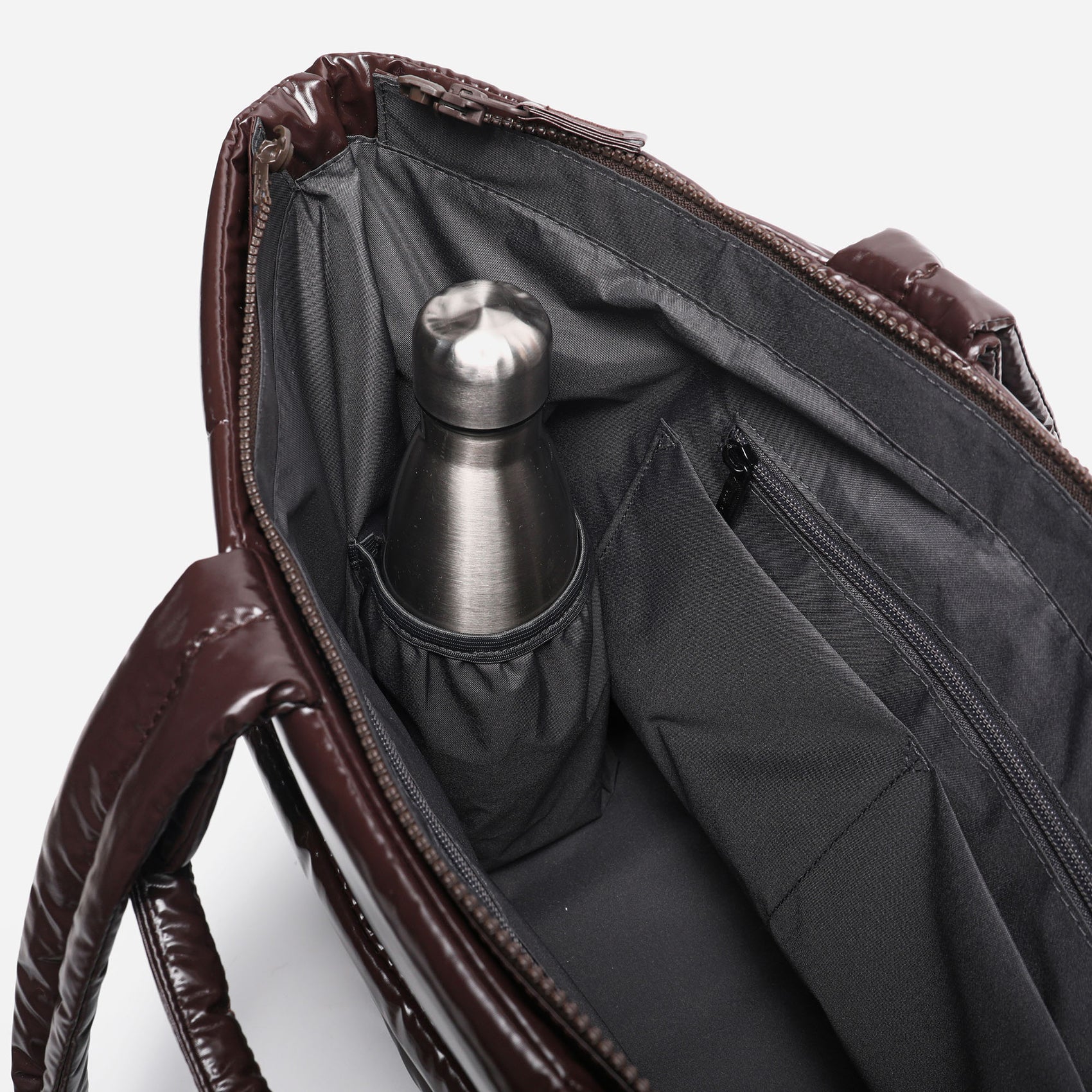 Puff Tote Polish (Brown)