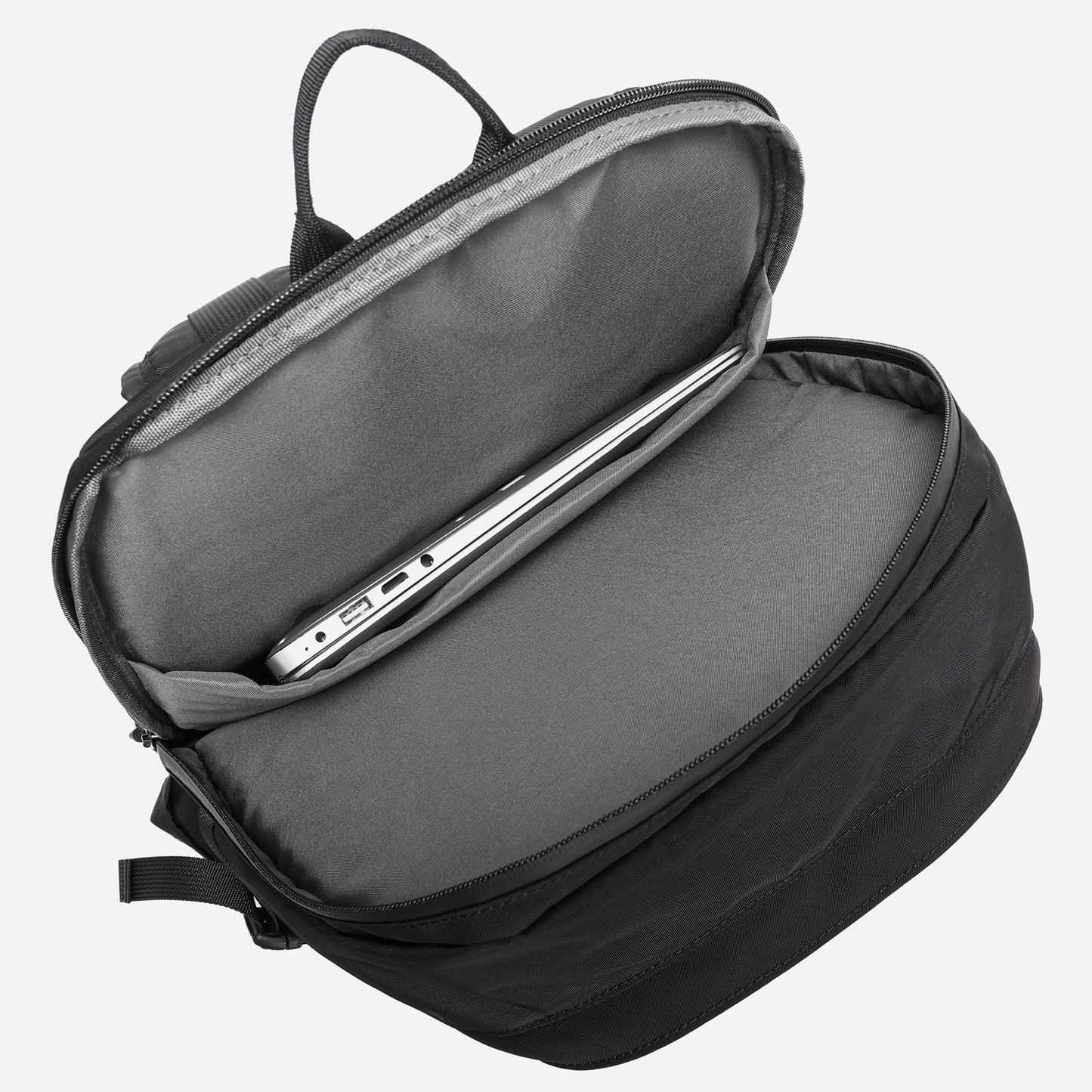 black laptop backpack ensures Roamer Commuter Backpack