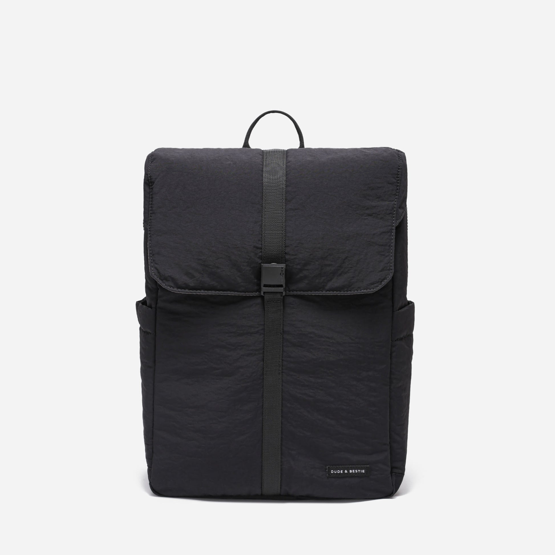 black minimalist backpack laptop Dude & Bestie Slice Backpack Sage