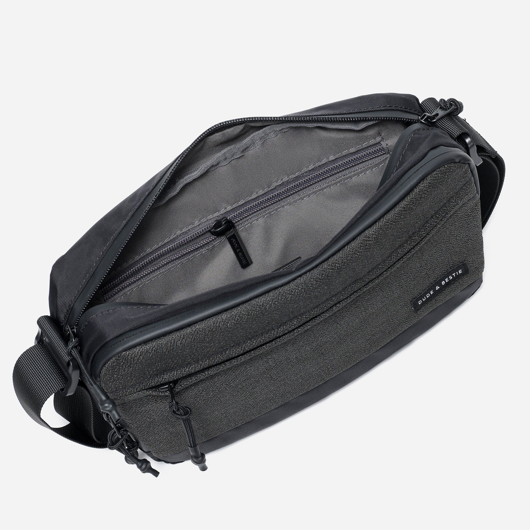 Anti-Theft Slash-Proof Travel Sling Bag Vault - Black Color