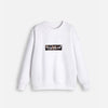 Swathshirt with Box Logo - Majestic Eagle Sweatshirts Dude & Bestie (White)