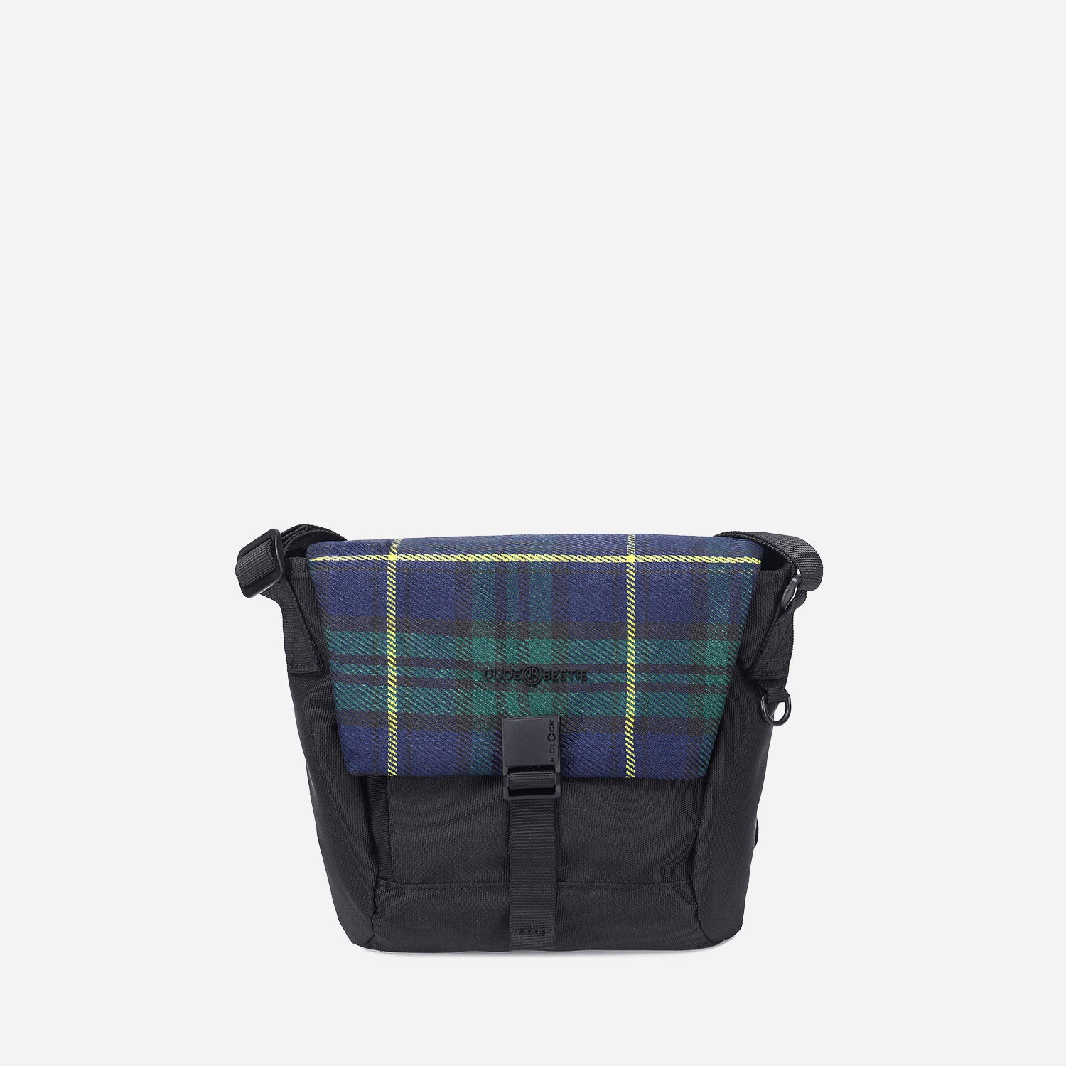 Hitch small Crossbody Bag (Blue Plaid)