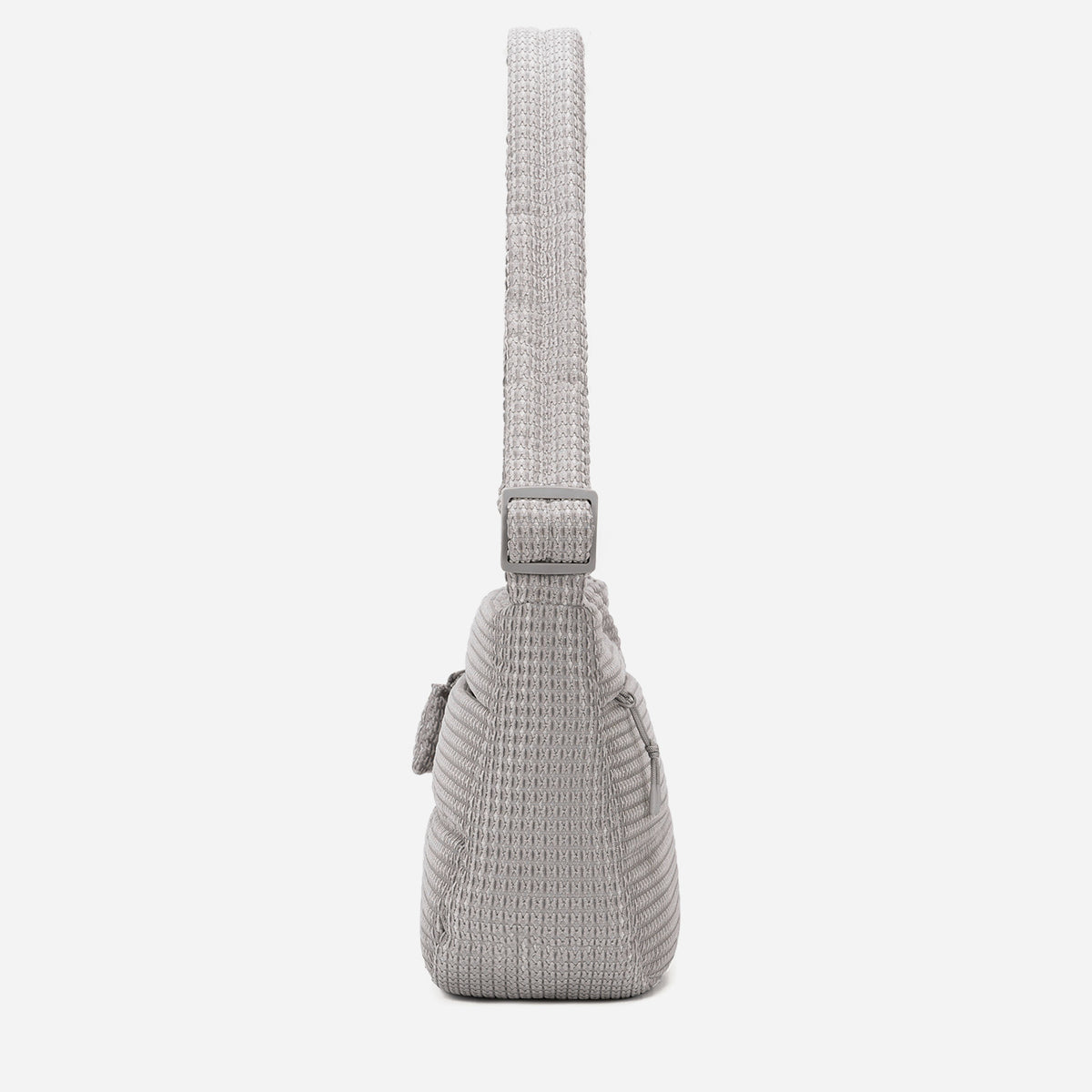 A light gray woven Corduroy Puff shoulder bag by Dude & Bestie Winter2026