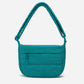 A teal color woven Corduroy Puff shoulder bag by Dude & Bestie Winter 2026