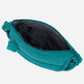 A teal color woven Corduroy Puff shoulder bag by Dude & Bestie Winter 2026