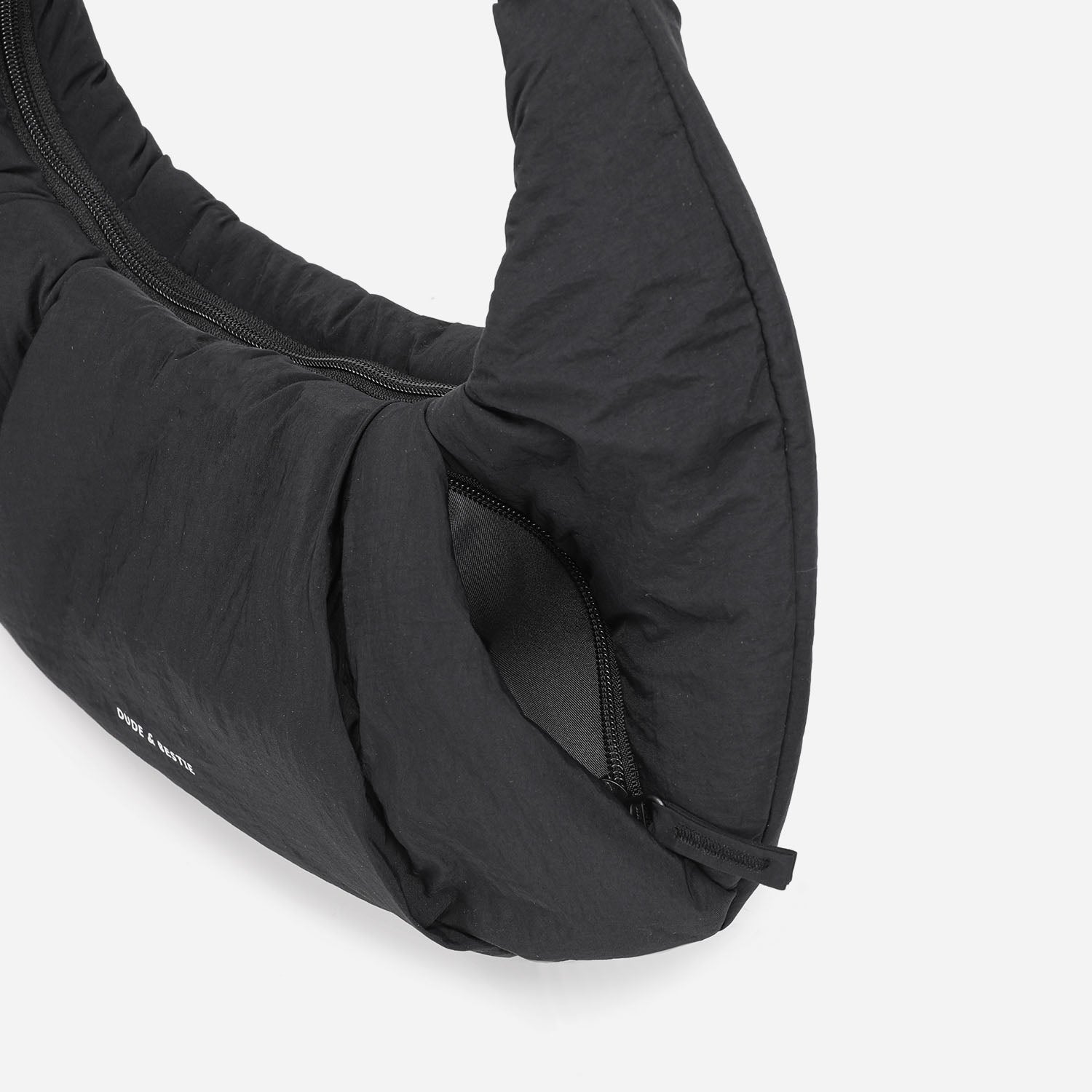 Puff Croissant Bag (Black)