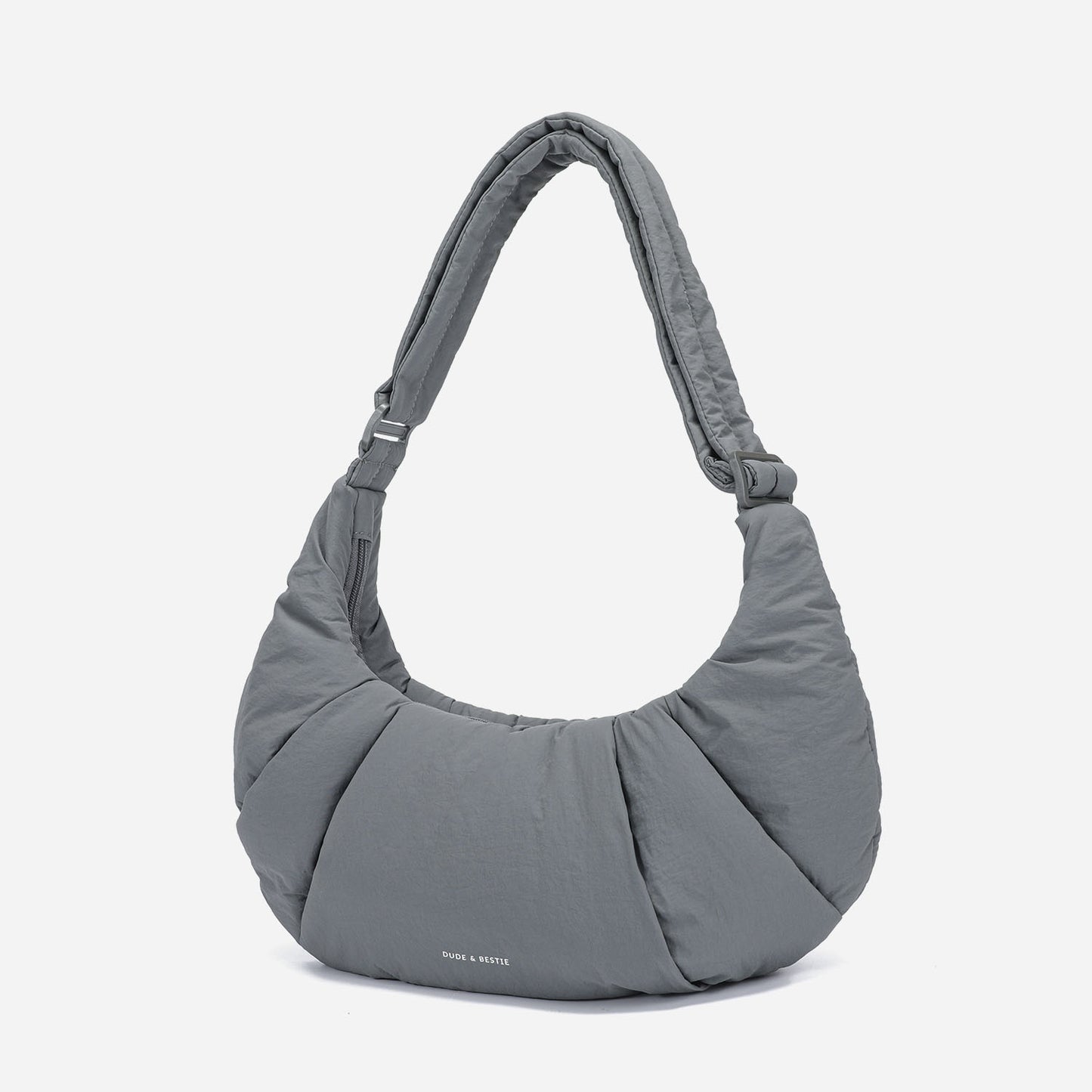 Puff Croissant Bag (Cold Gray)