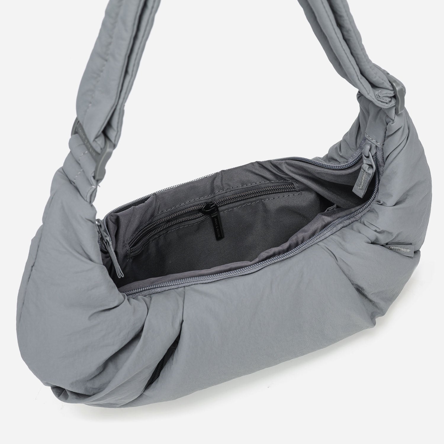 Puff Croissant Bag (Cold Gray)