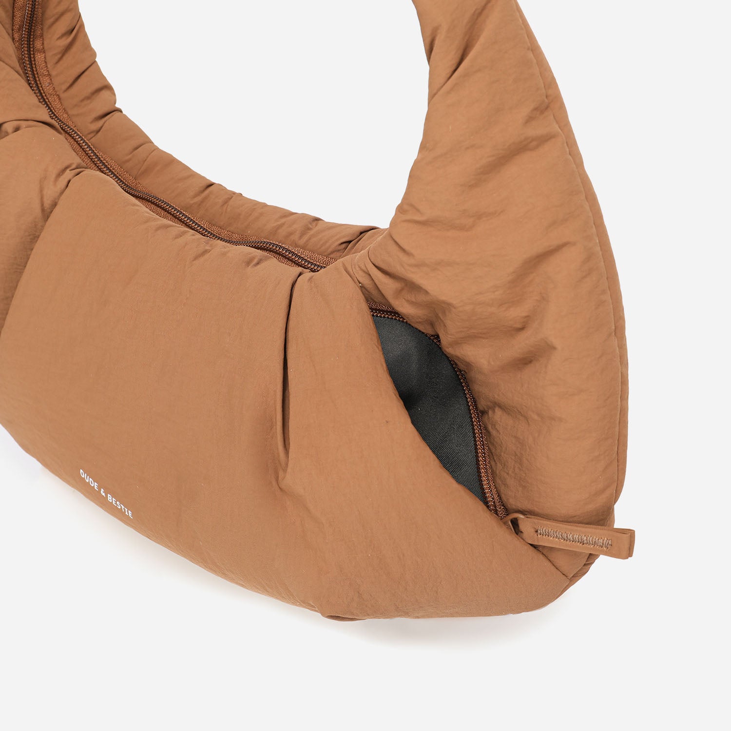 Puff Croissant Bag (Mocha Brown)