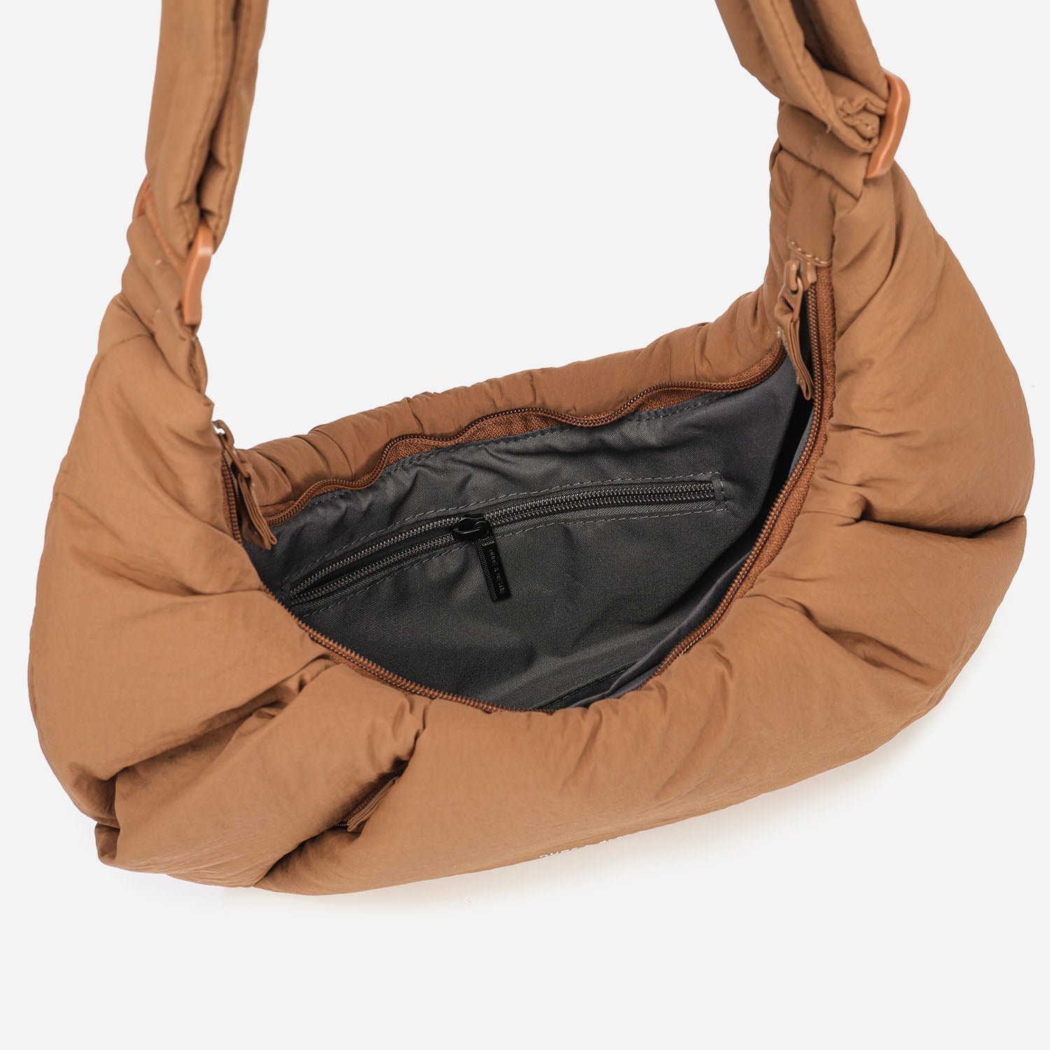 Puff Croissant Bag (Mocha Brown)