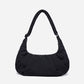 Dude & Bestie Puff Croissant Bag in Black, versatile all-match techwear crossbody bag