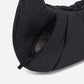 Dude & Bestie Puff Croissant Women Crossbody Shoulder Bag in black
