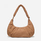 Dude & Bestie Puff Croissant Bag in Mocha Brown, retro earth-tone autumn style bag