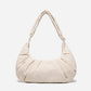 Dude & Bestie Puff Croissant Bag in Milk White, lightweight cloud-shaped shoulder bag